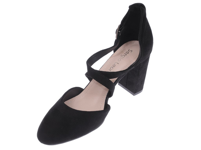 Pumps for women Sergio Leone DSK863CZMI black size 36-40
