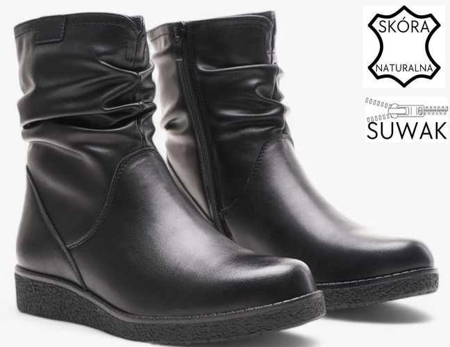 Sergio Leone DBT294-SCZ women's winter boots black size 36-40