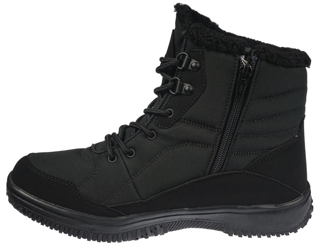 Buty zimowe damskie American Club DSN-30 czarne rozm.37-41