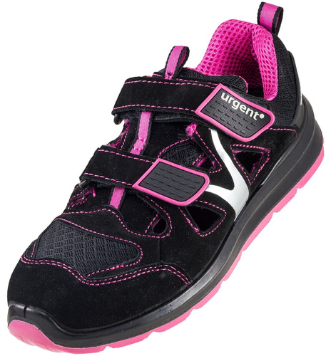 Buty robocze Urgent 307S1 czarno-różowe rozm.36-39