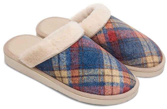 Meteor DV101 GRETA women's slippers brown, blue and pink, sizes 36-40