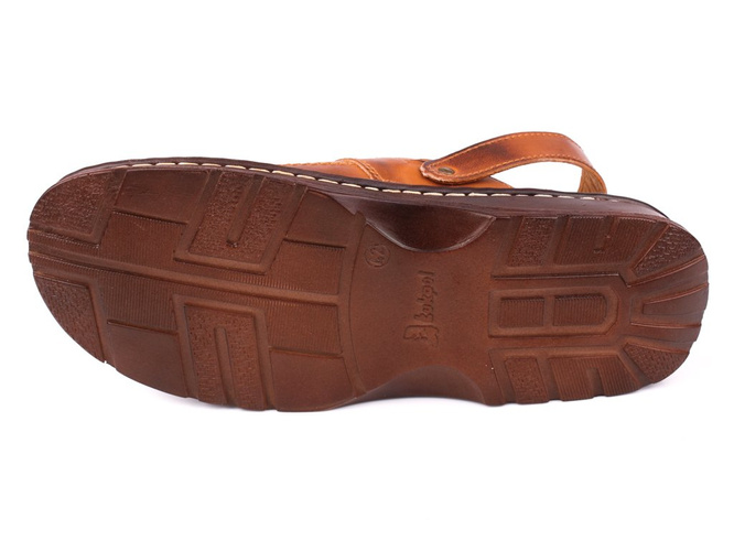 Men's flip-flops Łukpol M802-2KO-46 cognac size 41-46