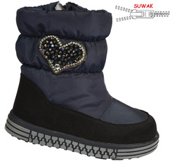 Children's snow boots Clibee AH-909BU navy blue size 22-27