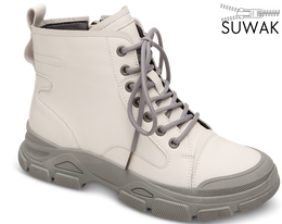 Women's winter boots Skotnicki DB-3-1333WHGR white size 36-41