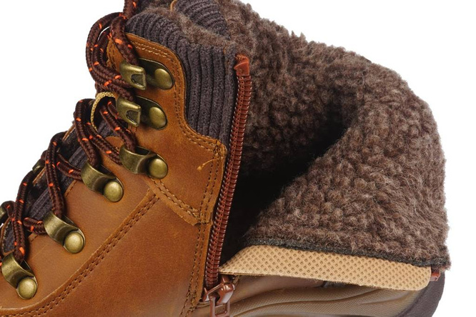 Children's winter shoes Apawwa CGD503BR brown size 32-37