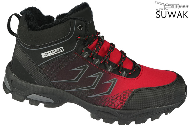 Buty trekkingowe męskie Superun M8635-18RE czerwone rozm.41-46