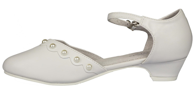 American Club CKOM-59 girls' shoes, white, sizes 36-38