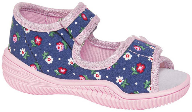 Children's sneakers Viggami LUCYNKA FLOWERS navy blue size 20-25