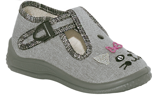 Gray ZetPol DARIA KOT children's sneakers, size 18-27