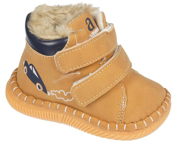 Apawwa children's winter shoes 0FD114CA camel size 18-21