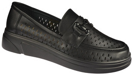 Mokasyny damskie Cathay Moda D2120-1BL czarne rozm.36-42