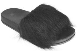 Women's textile slippers Original DDT6-1BL black size 36-41