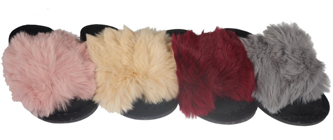 Women's textile slippers Sport DE205 burgundy, gray, pink and beige, size 37-42