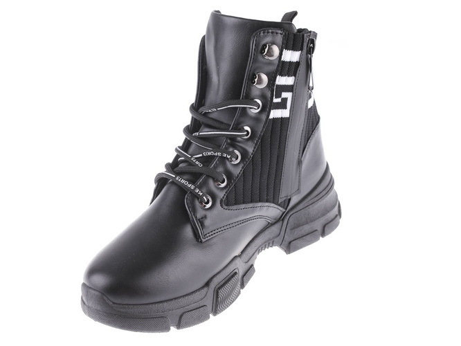 Women's transitional shoes Boshimao DBK911BL black size 36-41