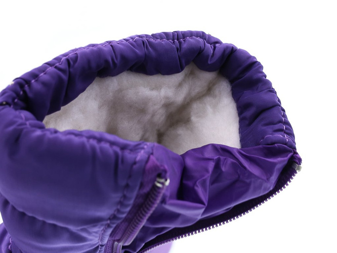 Children's purple snow boots Clibee AK-931PU size 22-27