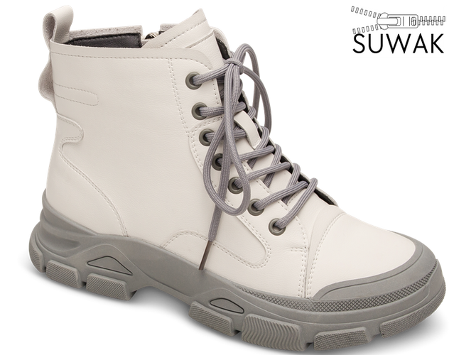 Women's winter boots Skotnicki DB-3-1333WHGR white size 36-41