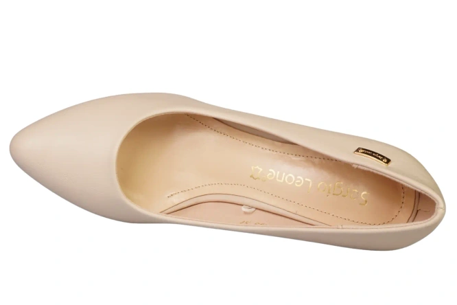 Sergio Leone D1459CI women's pumps nude size 36-41
