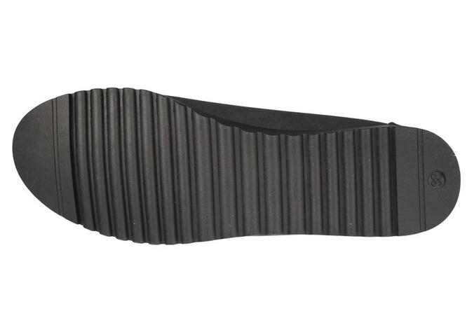 Mokasyny damskie Le Scarpe DA7069-1BL czarne rozm.36-41