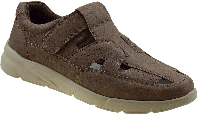 Półbuty męskie Dr.Jan MCLF101BR brązowe rozm.41-45