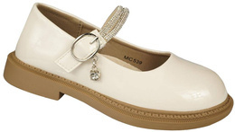 Apawwa BMC539BE girls' shoes, beige, sizes 26-31