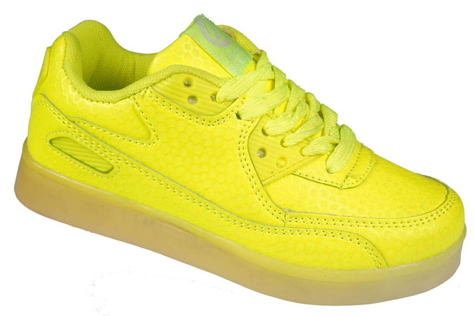 Children's sports shoes Clibee CK-158NE neon green size 28-35