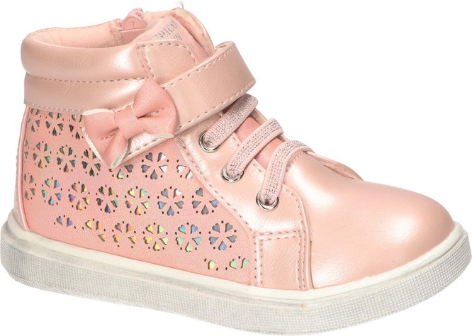 American Club AXD-42 children's transitional shoes, gray and pink, sizes 21-26