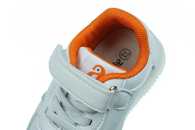 Buty sportowe dziecięce Apawwa ANC62OR biało pomarańczowe rozm.21-25