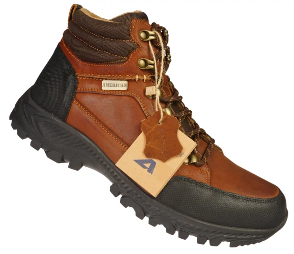 American Club MCY-90 men's transitional shoes, black, size 41-45