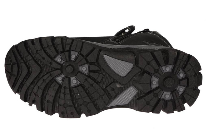 Apawwa CG478BL children's winter shoes, black, sizes 30-37