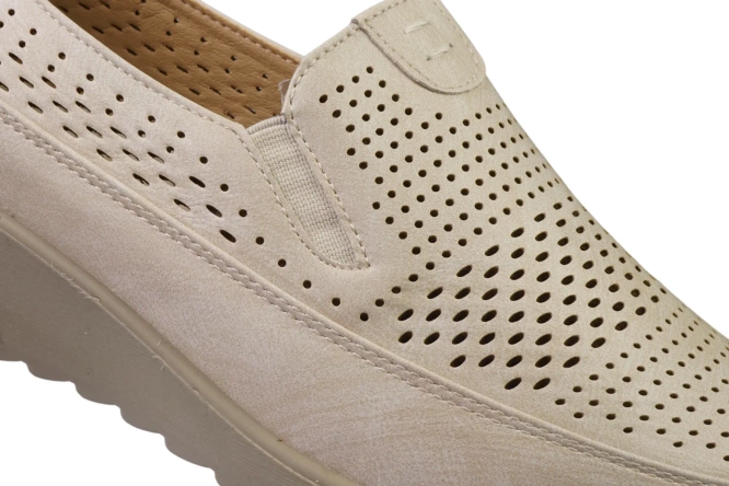 Women's Loafers Meideli D8604-4 Beige sizes 36-42