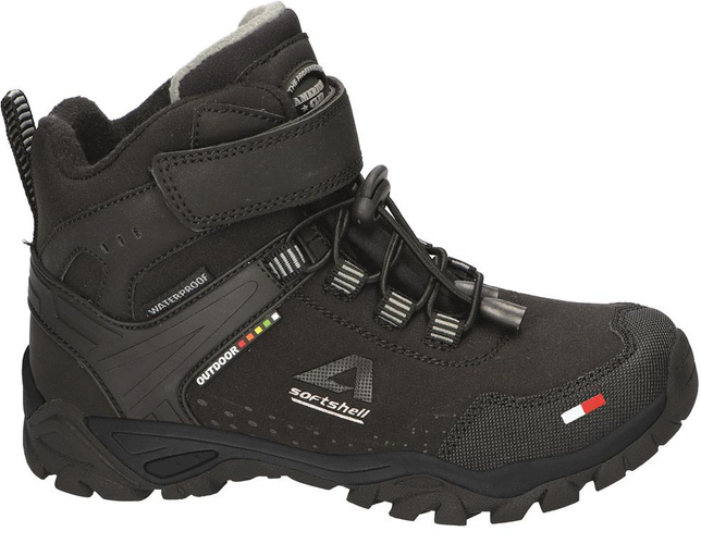 American Club CWT-65 children's winter shoes, black and navy blue, size 32-36