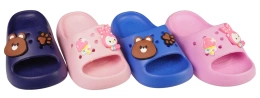 Children's pool flip-flops Sport BT2020-1 black, navy blue and blue sizes 24-29