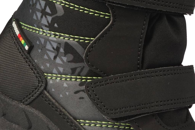 American Club BHL-102 children's winter shoes, black, sizes 27-31