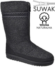 Bambosze damskie Skarpol 218 VALA szare rozm.38-42