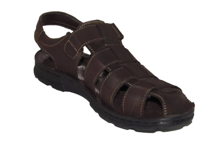 Men’s sandals LinShi MA9824-7BR brown size.40-45