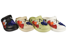 Youth slippers Rarlon DHC-3024-1 black, white, gray and green size 35-40