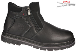 Purlina M9901-21BL men's winter shoes, black, sizes 41-46