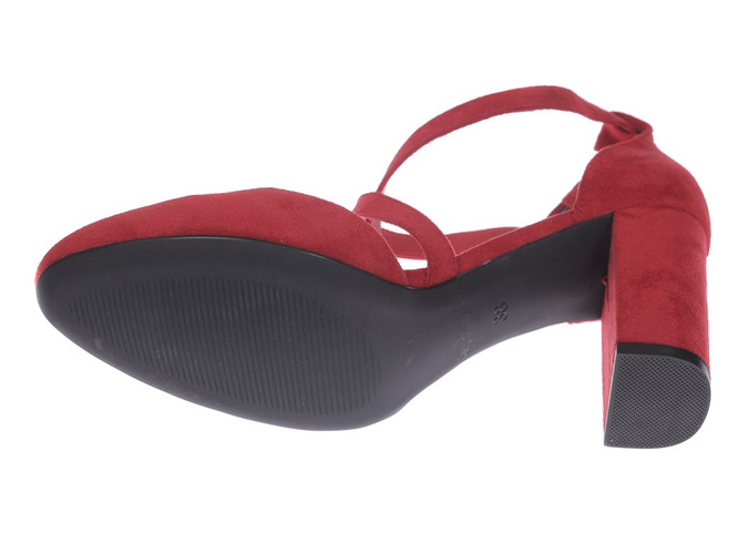 Pumps for women Sergio Leone DSK863CZMI red, size 36-40