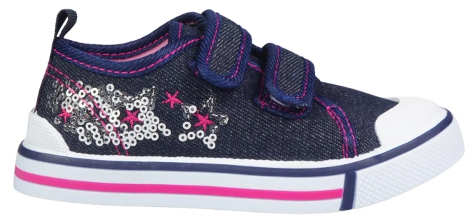 Children's sneakers Underline B10C1825 navy blue and blue size 25-30