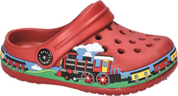 Klapki basenowe dziecięce American Club BNH-46 granatowe i czerwone rozm.24-28