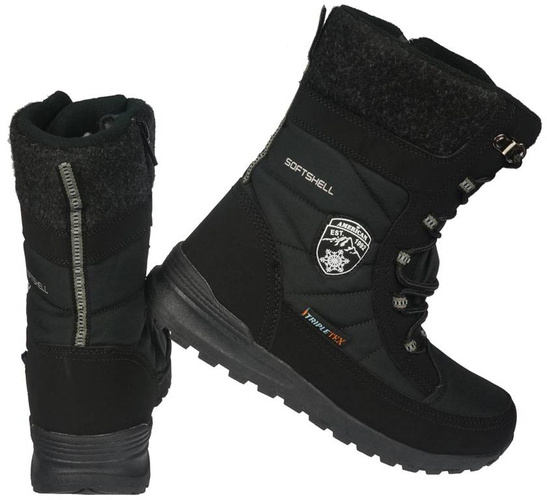 Women's winter shoes American Club DSN-23 black, size 36-41