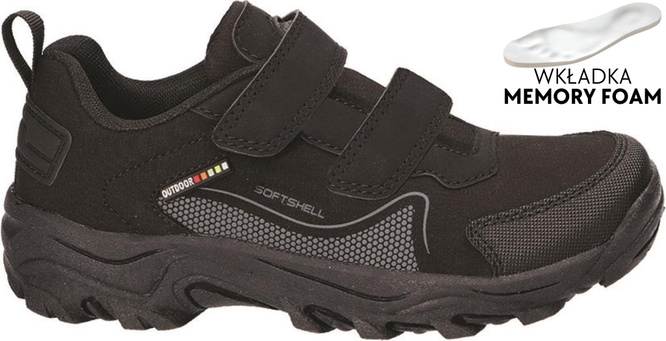 Buty sportowe dziecięce American Club CWT-220 czarne i granatowe rozm.32-36