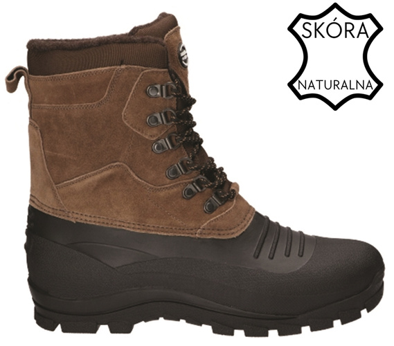 Men’s snow boots American Club MSN-53 brown size 41–46