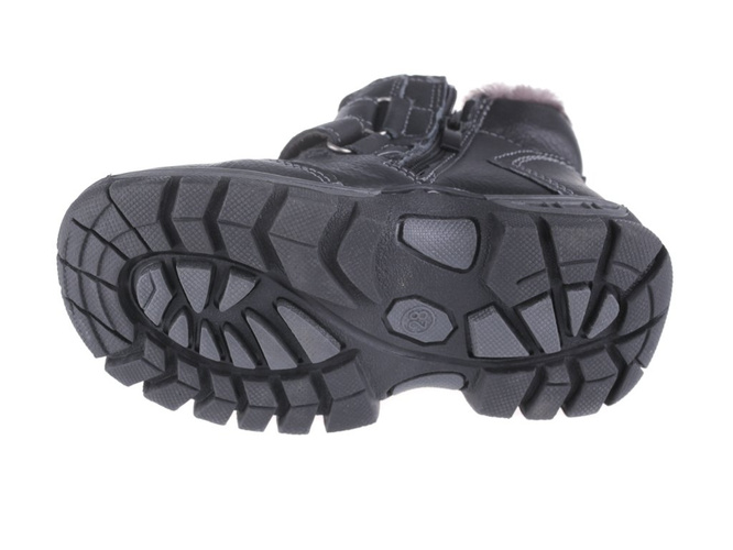 Children's winter shoes Clibee B8847-1BL black size 27-32