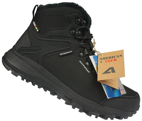 Buty trekkingowe American Club RHL-143 czarne rozm.37-46