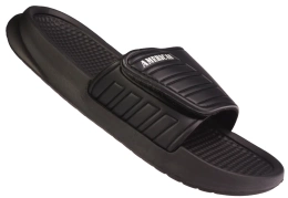 Klapki basenowe młodzieżowe American Club DNH-128 czarne i granatowe rozm.37-41