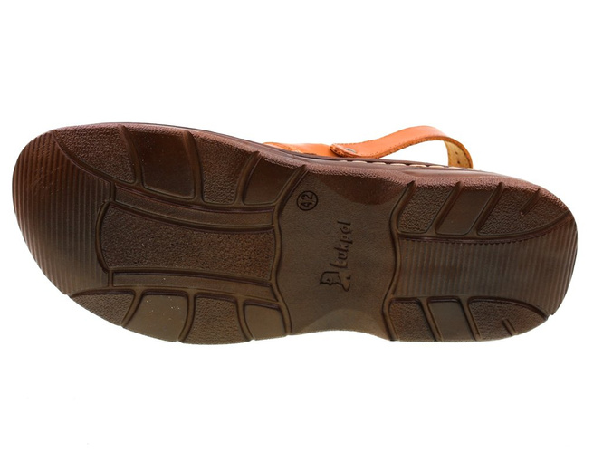 Men's sandals Łukpol M806-2KO cognac size 41-46