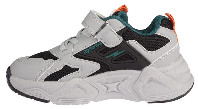 Apawwa BG1835PGY children's sports shoes gray size 26-31