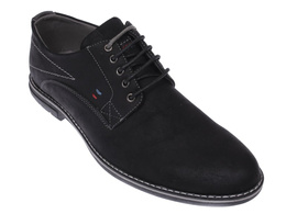 Black men's shoes Skotnicki MP-4-7002bBLGY size 40-43