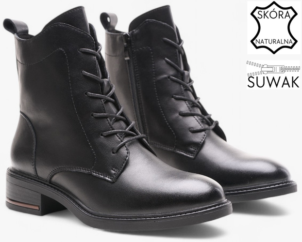 Buty zimowe damskie Sergio Leone DBT760-SCZ czarne rozm.36-40